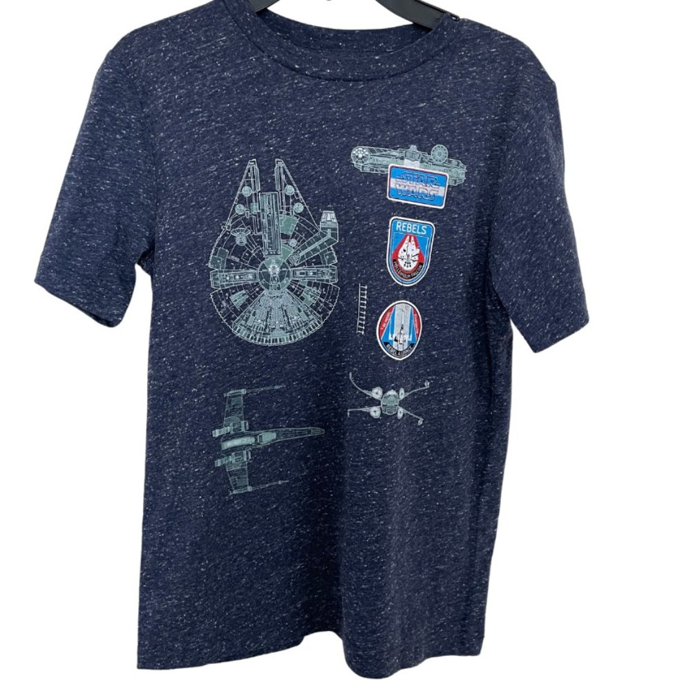 STAR WARS || Youth kids star wars t-shirt rebels navy blue - Size M (10/12)